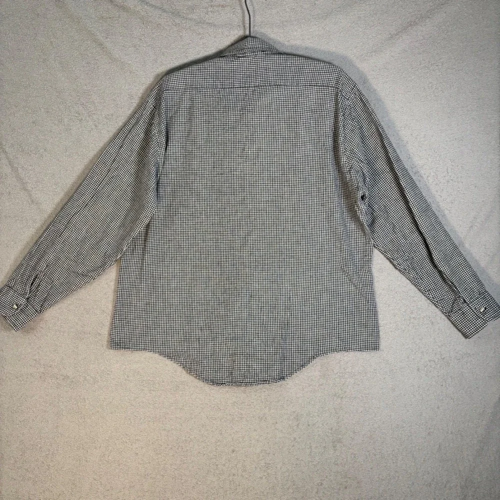 Lord and Taylor Flannel Shirt Mens XL Gingham Check‎ Button Down 100% Cotton - Picture 2 of 10